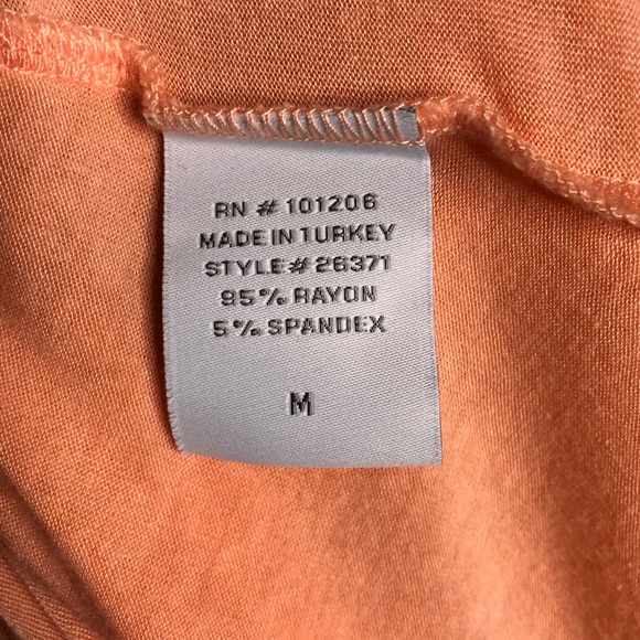 Soft Surroundings Peach Open Front Duster Cardigan - Picture 6 of 9